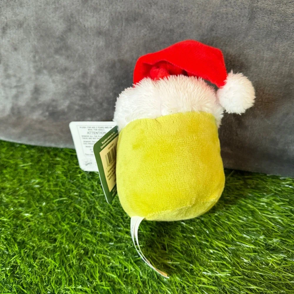 Dr‎ Seuss Grinch Plush in Mug Christmas Santa Hat Collectible Toy